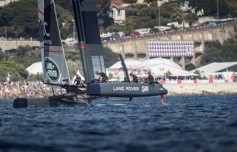 Louis Vuitton America's Cup World Series Toulon Racing Day 1 photo copyright Lloyd Images taken at  and featuring the AC45 class