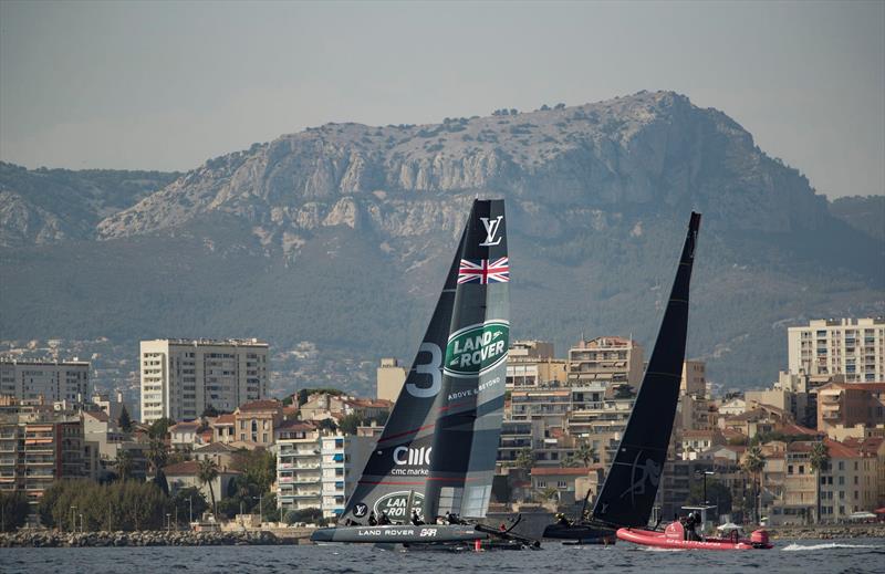 Louis Vuitton America's Cup World Series Toulon Racing Day 1 photo copyright Lloyd Images taken at  and featuring the AC45 class