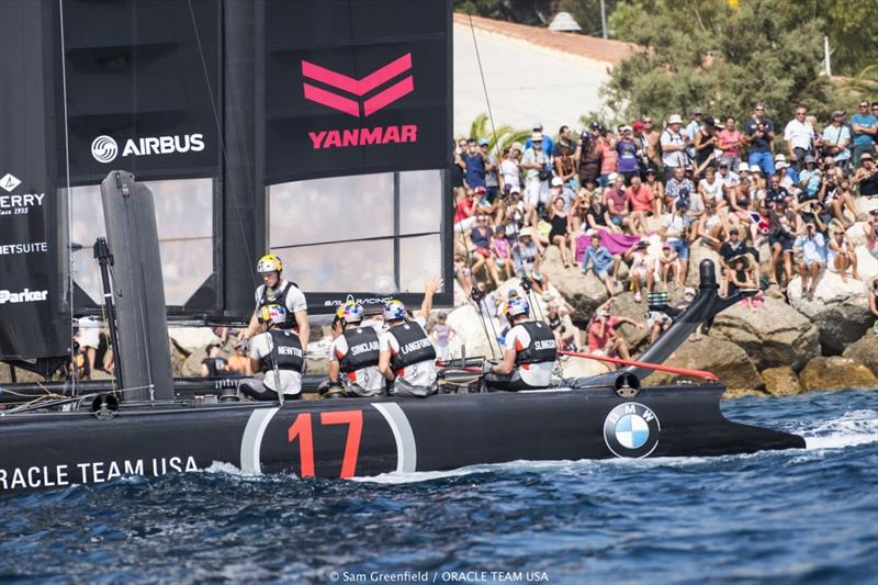 Louis Vuitton America's Cup World Series Toulon Racing Day 1 - photo © Sam Greenfield / ORACLE TEAM USA