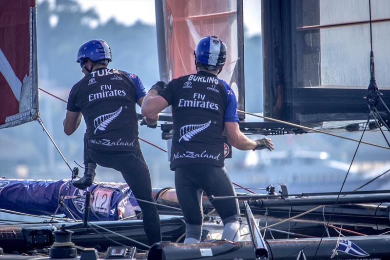 Louis Vuitton America's Cup World Series Toulon Racing Day 1 photo copyright Hamish Hooper / ETNZ taken at  and featuring the AC45 class