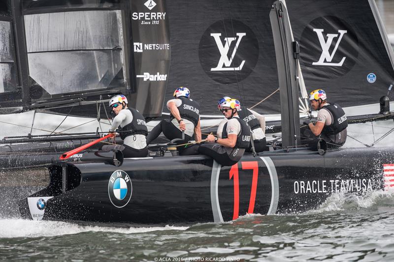 ORACLE TEAM USA on Louis Vuitton America's Cup World Series Fukuoka day 1 - photo © Ricardo Pinto / ACEA 2016