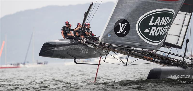 Land Rover BAR win Louis Vuitton America's Cup World Series photo copyright Lloyd Images taken at  and featuring the AC45 class