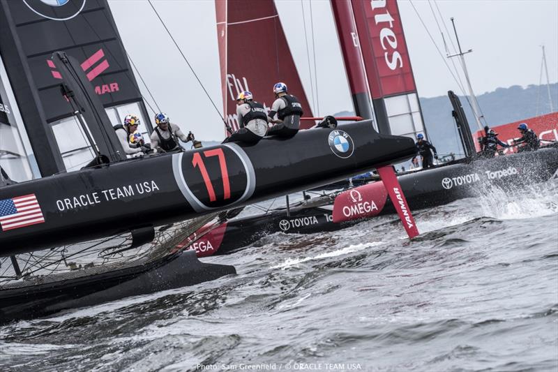 ORACLE TEAM USA finish 2nd in the Louis Vuitton America's Cup World Series photo copyright Sam Greenfield / ORACLE TEAM USA taken at  and featuring the AC45 class