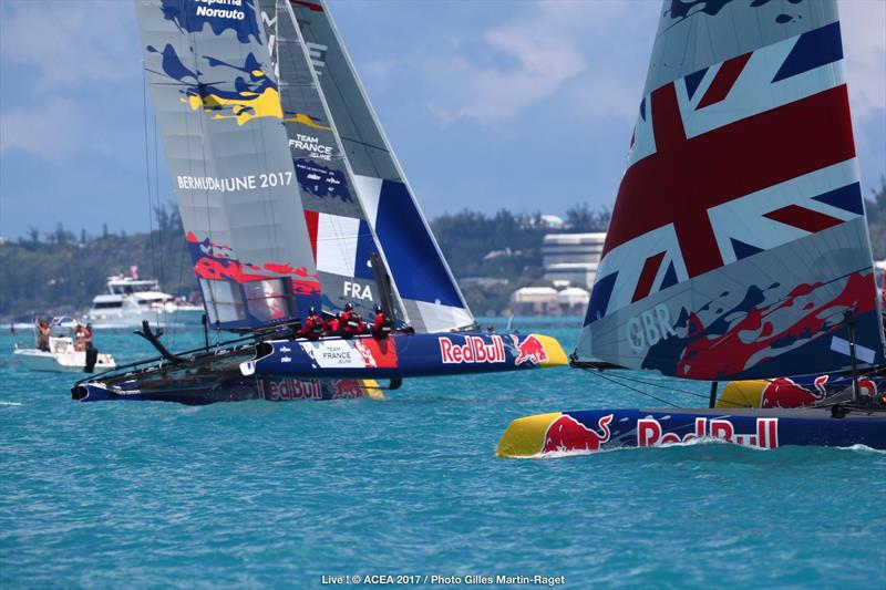 2017 Red Bull Youth America's Cup day 1 photo copyright ACEA 2017 / Gilles Martin-Raget taken at  and featuring the AC45 class