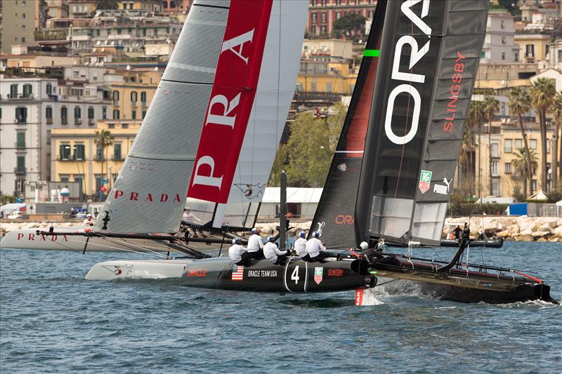 America's Cup World Series Naples 'Super Sunday' - photo © Gilles Martin-Raget / ACEA 2013