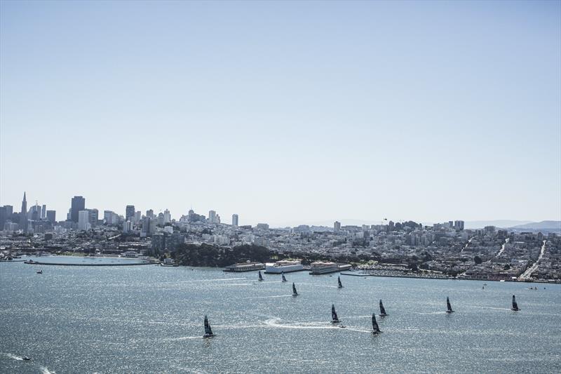 Red Bull Youth America's Cup day 4 photo copyright Balazs Gardi / Red Bull Sailing Newsroom taken at  and featuring the AC45 class