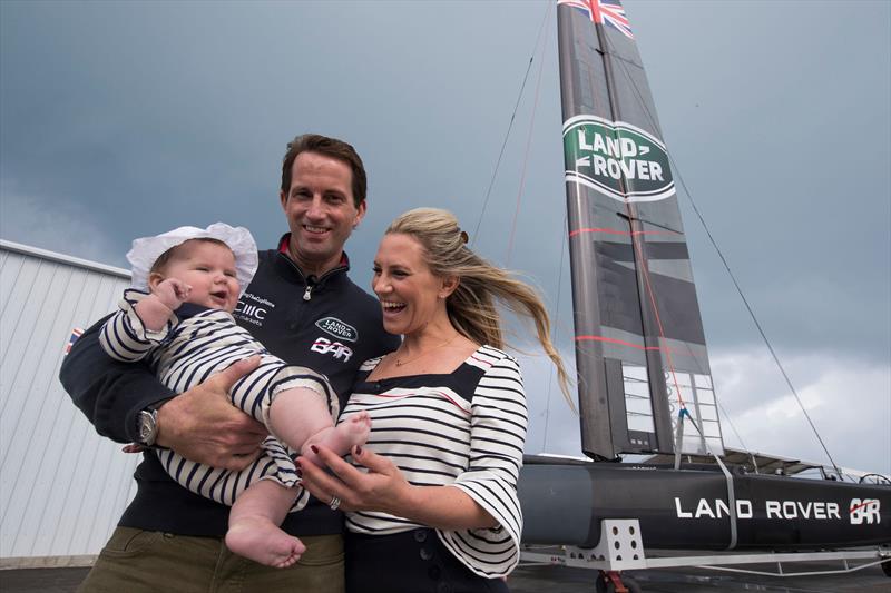 Team Principal Sir Ben Ainslie, Wife Georgie Ainslie and Bellatrix Ainslie - wearing ME EM clothing photo copyright Lloyd Images taken at  and featuring the AC50 class