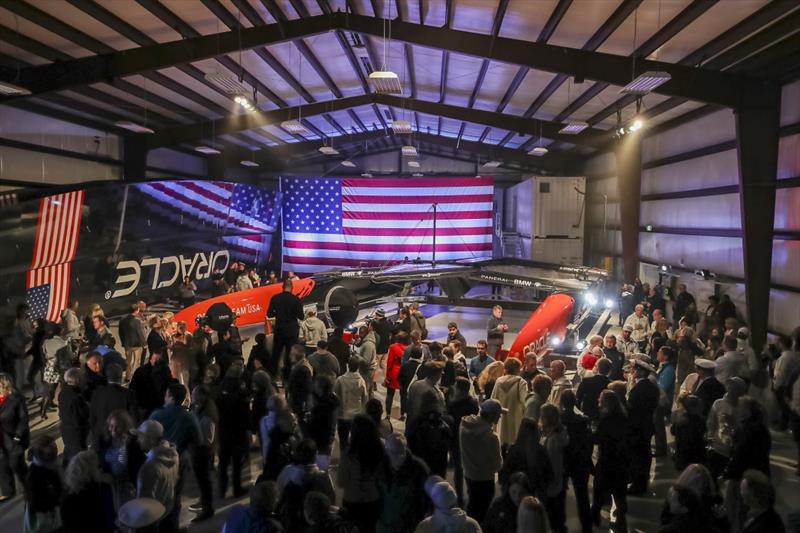 ORACLE TEAM USA reveal their AC50 in Bermuda - photo © Peter Hurley / ORACLE TEAM USA