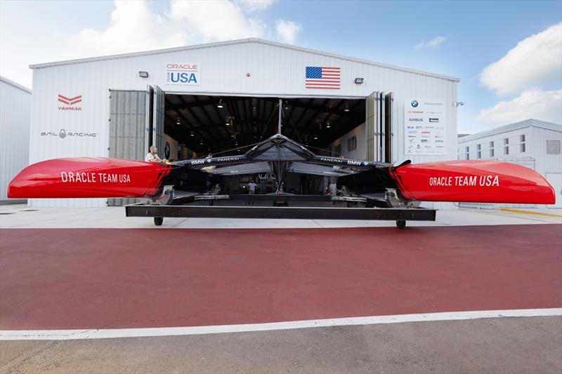 ORACLE TEAM USA reveal their AC50 in Bermuda - photo © Peter Hurley / ORACLE TEAM USA