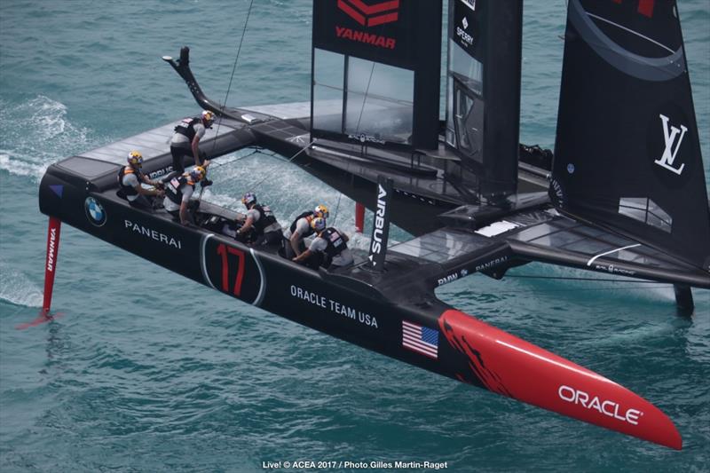 ORACLE TEAM USA on day 6 of the 35th America's Cup photo copyright ACEA 2017 / Gilles Martin-Raget taken at  and featuring the AC50 class