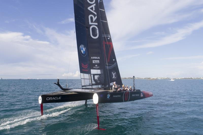 ORACLE TEAM USA set for the 35th America's Cup match photo copyright Sam Greenfield / ORACLE TEAM USA taken at  and featuring the AC50 class