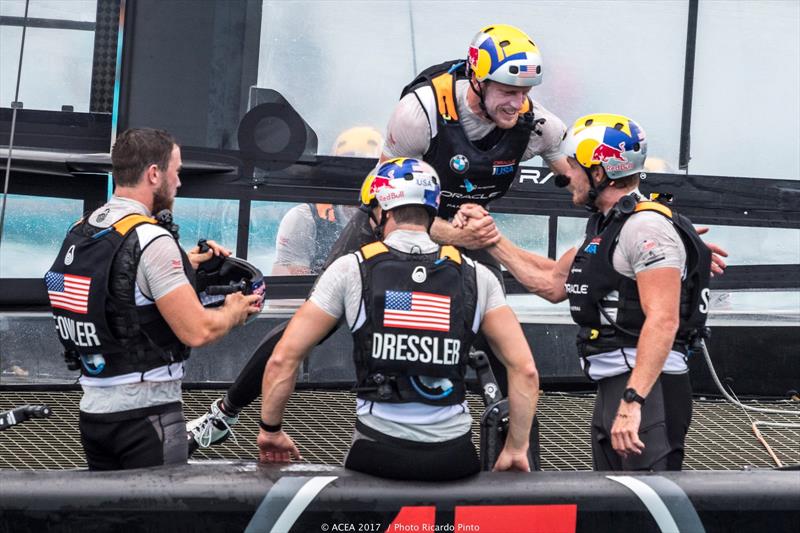 ORACLE TEAM USA on day 3 of the 35th America's Cup Match photo copyright ACEA 2017 / Ricardo Pinto taken at  and featuring the AC50 class