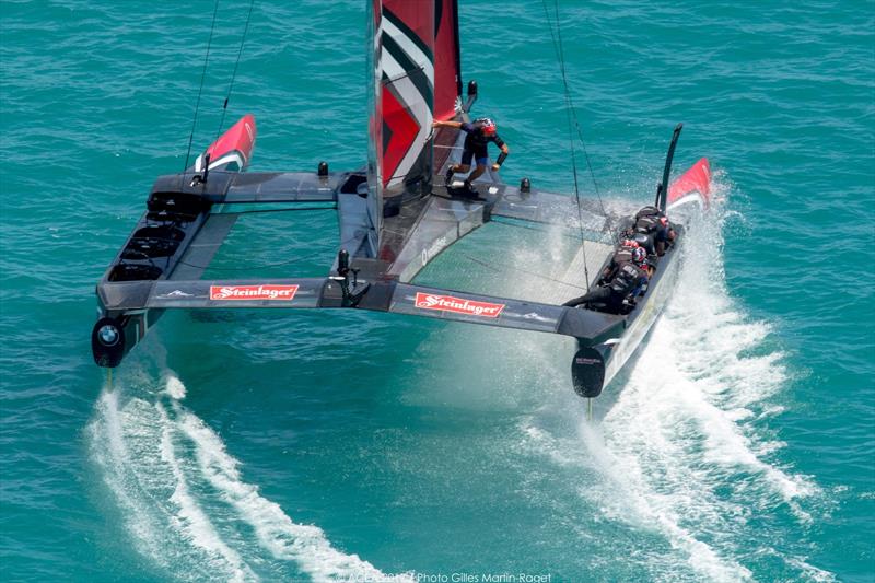Emirates Team New Zealand on match point after day 4 of the 35th America's Cup Match - photo © ACEA 2017 / Gilles Martin-Raget