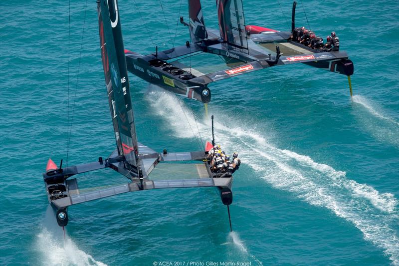 Emirates Team New Zealand on match point after day 4 of the 35th America's Cup Match - photo © ACEA 2017 / Gilles Martin-Raget