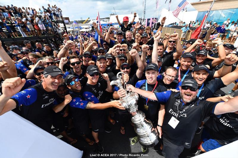 Emirates Team New Zealand win the 35th America's Cup Match - photo © ACEA 2017 / Ricardo Pinto