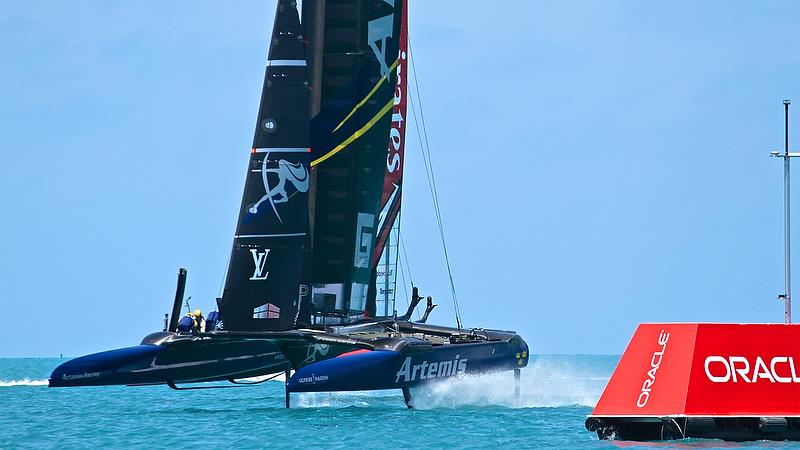 Artemis Racing, Leg 3, Race 1 - Round Robin2, America's Cup Qualifier - Day 4, May 30, 2017 photo copyright Richard Gladwell taken at  and featuring the AC50 class