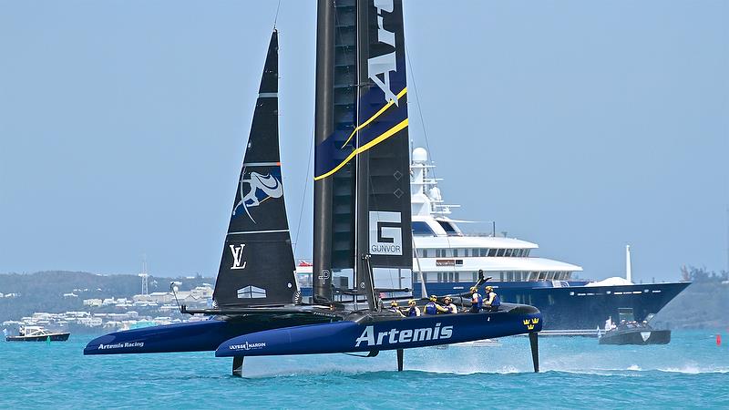 Artemis Racing - Leg 7 - Race 11 - Round Robin2, America's Cup Qualifier - Day 7, June 2, 2017 (ADT) photo copyright Richard Gladwell taken at  and featuring the AC50 class
