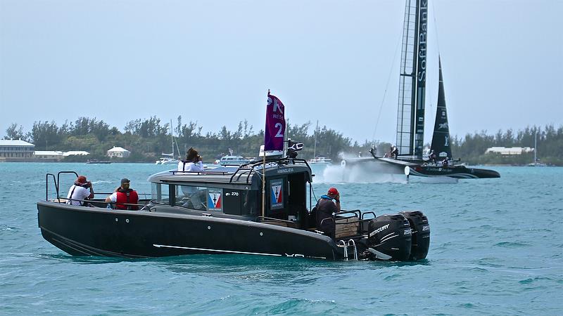 Photographers at work - Leg 2 - Race 11 - Round Robin2, America's Cup Qualifier - Day 7, June 2, 2017 (ADT) photo copyright Richard Gladwell taken at  and featuring the AC50 class