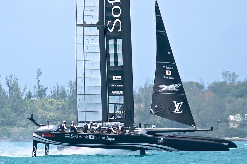 Leg 1 - Softbank Team Japan- Semi-Finals, Day 12 - 35th America's Cup - Bermuda June 9, 2017 photo copyright Richard Gladwell taken at  and featuring the AC50 class