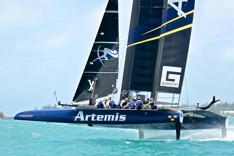 Artemis Racing - Semi-Finals, Day 12 - 35th America's Cup - Bermuda June 9, 2017 photo copyright Richard Gladwell taken at  and featuring the AC50 class
