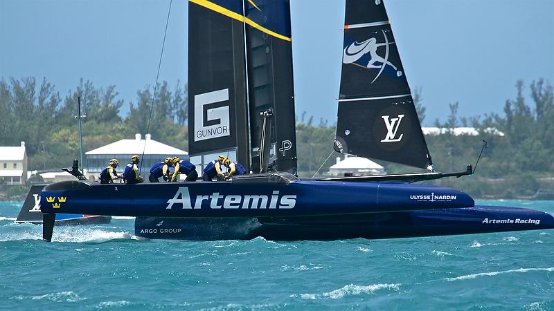 Artemis Racing - Leg 1 - Semi-Finals, America's Cup Playoffs- Day 13, June 9, 2017 (ADT) photo copyright Richard Gladwell taken at  and featuring the AC50 class