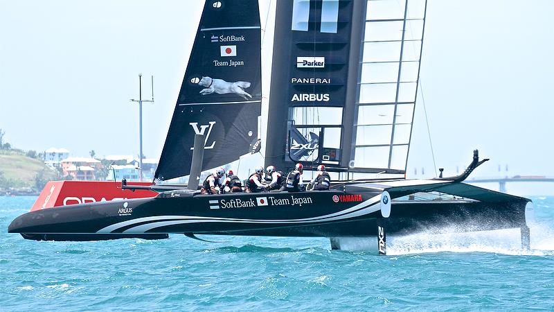 Softbank Team Japan - Leg 4 - Semi-Finals, America's Cup Playoffs- Day 13, June 9, 2017 (ADT) photo copyright Richard Gladwell taken at  and featuring the AC50 class
