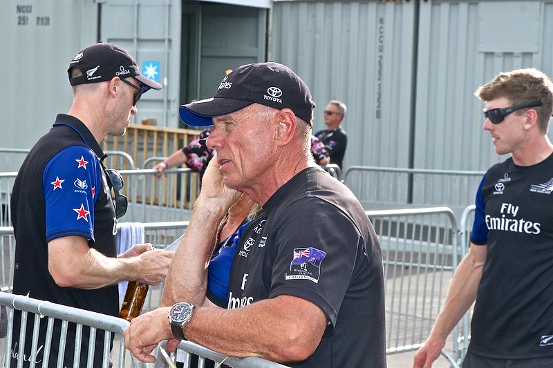 Grant Dalton talks with NewstalkZB after the America's Cup win in Bermuda photo copyright Richard Gladwell taken at  and featuring the AC50 class