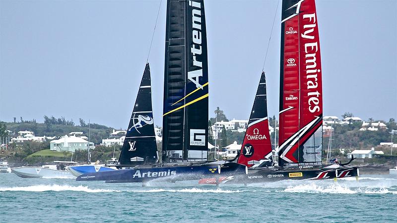 Leg 1 - Race 5 - Finals, America's Cup Playoffs- Day 15, June 11, 2017 (ADT) photo copyright Richard Gladwell taken at  and featuring the AC50 class