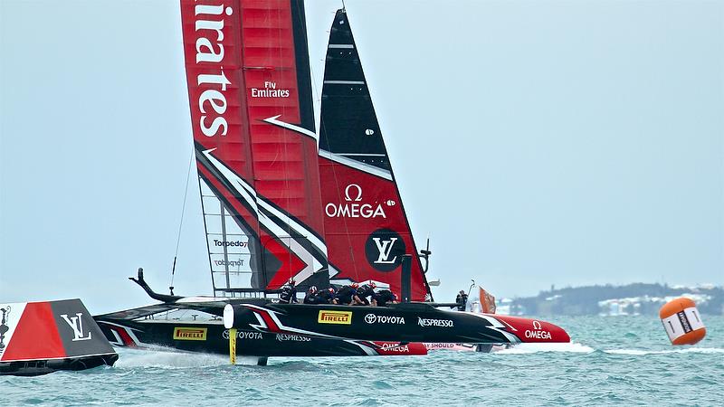Emirates Team New Zealand - Rounds Mark 5, Race 5 - Challenger Final, Day 2 - 35th America's Cup - Day 15 - Bermuda June 11, 2017 photo copyright Richard Gladwell taken at  and featuring the AC50 class