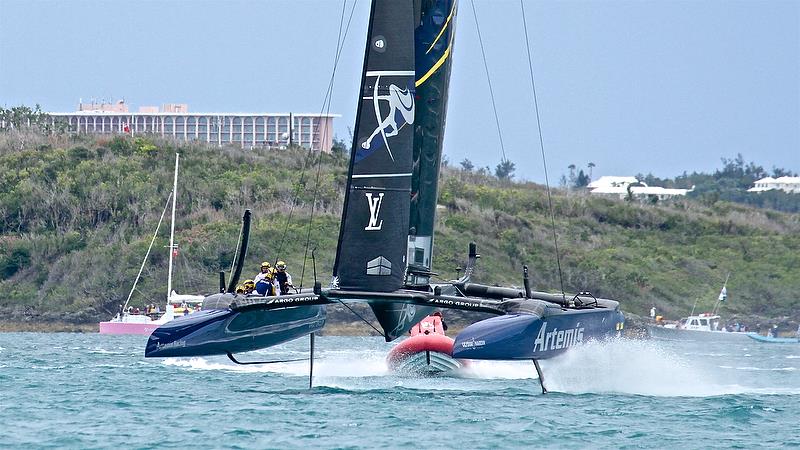 Artemis Racing - Leg 6 - Race 5 - Finals, America's Cup Playoffs- Day 15, June 11, 2017 (ADT) photo copyright Richard Gladwell taken at  and featuring the AC50 class