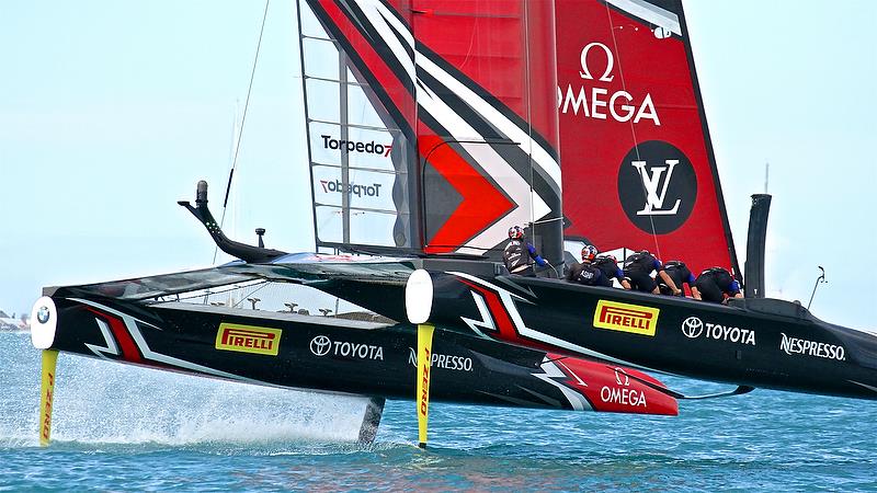 Emirates Team New Zealand - Leg 4 - Race 7 - Finals, America's Cup Playoffs- Day 15, June 12, 2017 (ADT) photo copyright Richard Gladwell taken at  and featuring the AC50 class