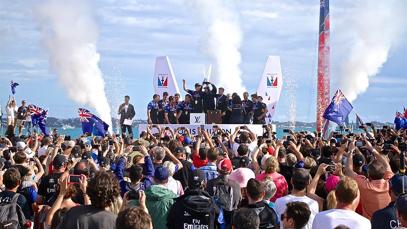 Presentation - Race 7 - Finals, America's Cup Playoffs- Day 15, June 12, 2017 (ADT) photo copyright Richard Gladwell taken at  and featuring the AC50 class