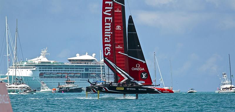 America's Cup 35th Match - Leg 2 - Match Day1 - Regatta Day 17, June 17, 2017 (ADT) photo copyright Richard Gladwell taken at  and featuring the AC50 class