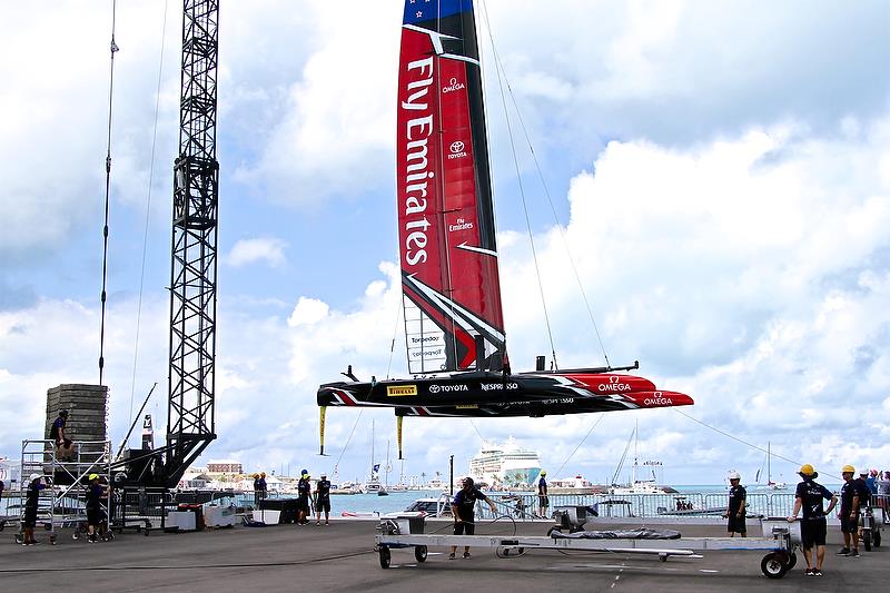 Gurit has been announced as the supplier of rigging to  Emirates Team New Zealand since 1995 photo copyright Richard Gladwell taken at  and featuring the AC50 class