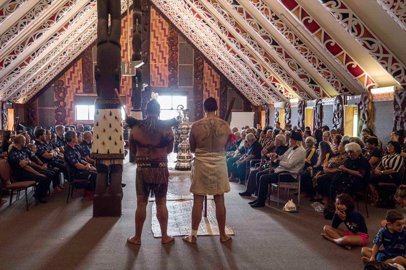 Emirates Team New Zealand and the America's Cup is welcomed onto the Ngata Whatua Orakei marae - photo © Emirates Team New Zealand