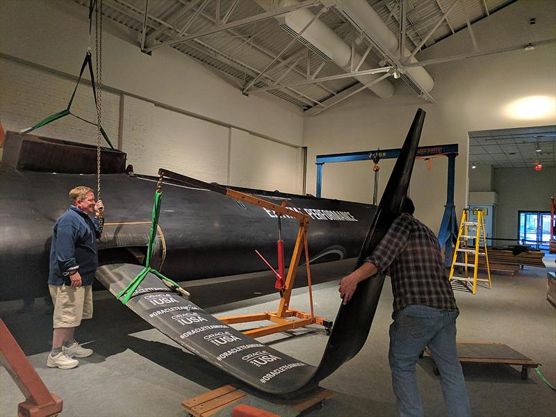 ORACLE TEAM USA AC72 at The Mariners' Museum photo copyright The Mariners’ Museum taken at  and featuring the AC72 class