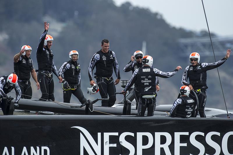 Emirates Team New Zealand wrap up the Louis Vuitton Cup Round with another win over Luna Rossa - photo © Chris Cameron / ETNZ