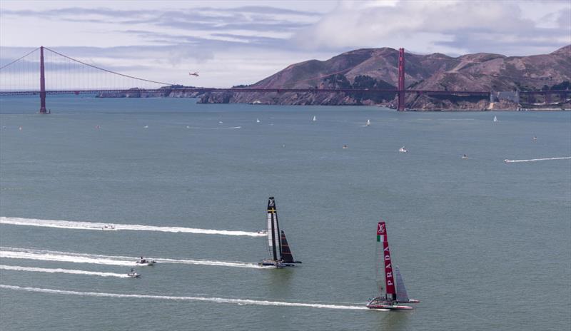 Louis Vuitton Cup Semi Finals race 3 photo copyright Carlo Borlenghi / Luna Rossa taken at  and featuring the AC72 class