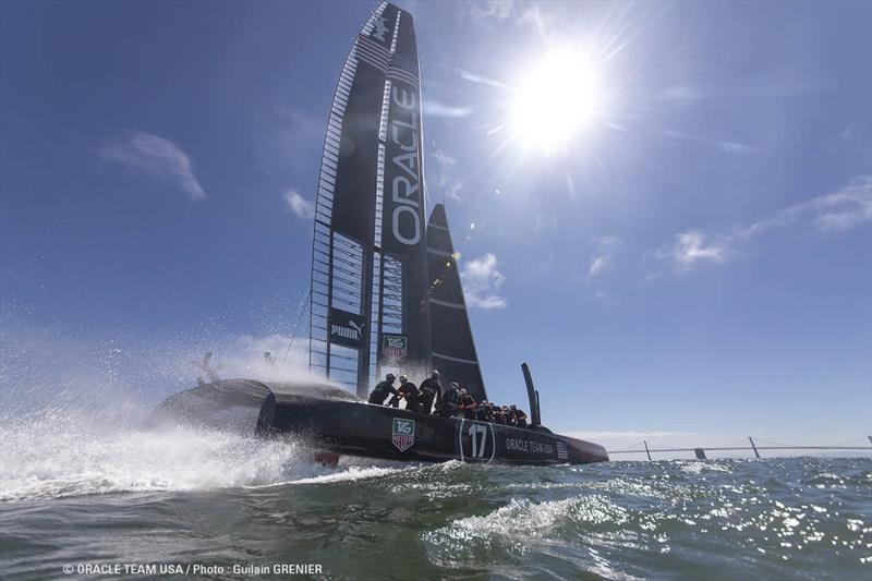 ORACLE TEAM USA set for the America's Cup finals photo copyright Guilain Grenier / ORACLE TEAM USA taken at  and featuring the AC72 class