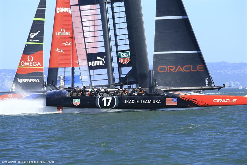 ORACLE TEAM USA win 34th America's Cup race 17 photo copyright Gilles Martin-Raget / ACEA taken at  and featuring the AC72 class