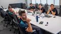 Emirates Team NZ's core sailing group meeting at the team base in Auckland © Hamish Hooper / Emirates Team New Zealand