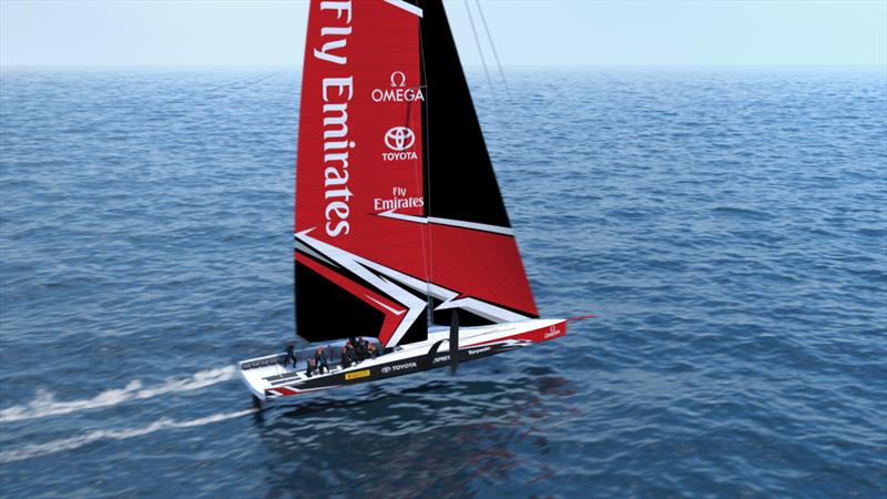 The America's Cup AC75 boat concept revealed photo copyright Emirates Team New Zealand taken at  and featuring the AC75 class