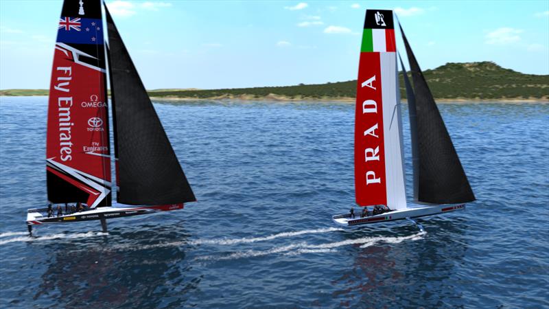 The America's Cup AC75 boat concept revealed photo copyright Emirates Team New Zealand taken at  and featuring the AC75 class