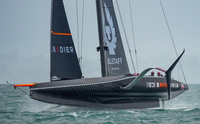 PRADA Cup Day 3: Round Robin 2 - Breezy conditions on the Hauraki Gulf for INEOS TEAM UK photo copyright COR36 / Studio Borlenghi taken at  and featuring the AC75 class