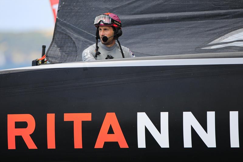 PRADA Cup Round Robin 3 - Ben Ainslie helming BRITANNIA - photo © COR36 / Studio Borlenghi