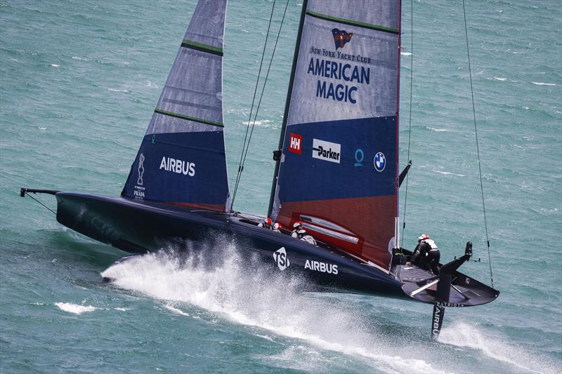 PRADA Cup Semi-Final Day 1 - Luna Rossa Prada Pirelli Team vs. New York Yacht Club American Magic - photo © COR36 / Studio Borlenghi