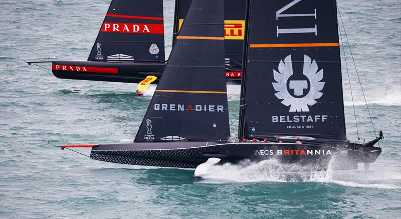 PRADA Cup Final day 2 - Tight match racing for Luna Rossa Prada Pirelli and INEOS TEAM UK - photo © COR36 / Studio Borlenghi