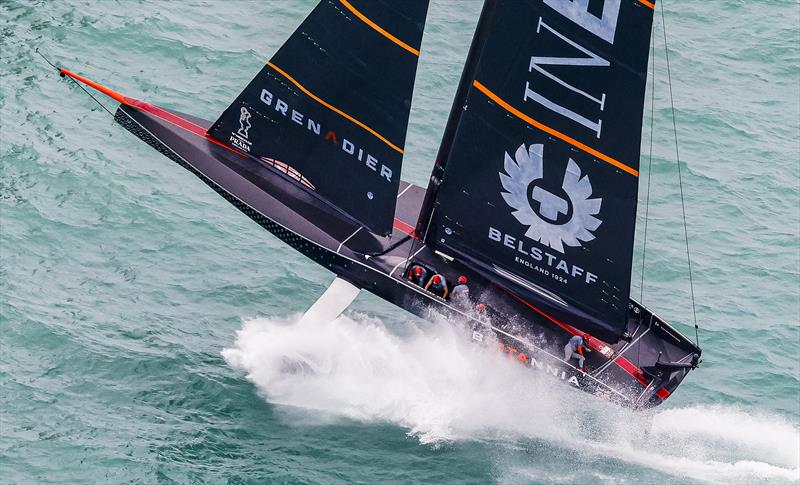 PRADA Cup Final day 2 - Airtime for Britannia in the race 4 pre-start photo copyright COR36 / Studio Borlenghi taken at  and featuring the AC75 class