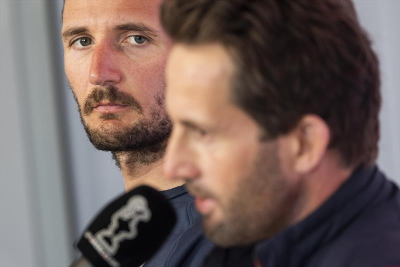 Prada Cup Final Day 4: Giles Scott and Sir Ben Ainslie in the pre-race press conference - photo © COR36 / Studio Borlenghi