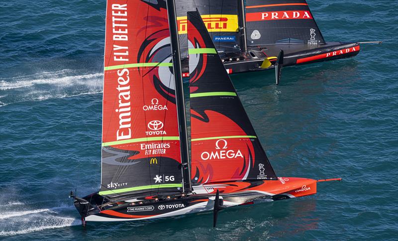 Emirates Team New Zealand and Luna Rossa Prada Pirelli set for the 36th America's Cup match - photo © COR36 / Studio Borlenghi